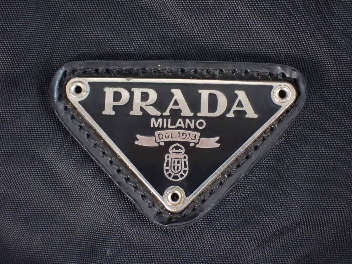 PRADA プラダ リュックサック リュック ナイロン ブラック 三角ロゴ プレート ブランド品