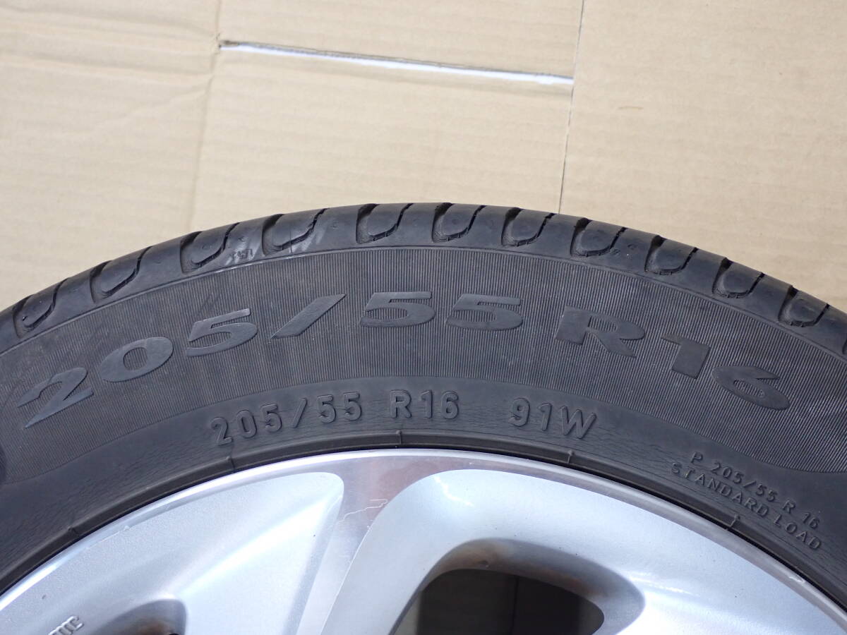 ホイールタイヤセット 4本 FALKEN ファルケン HONDA ホンダ 205/55R16 94w 16×31/2j 現状品の画像5