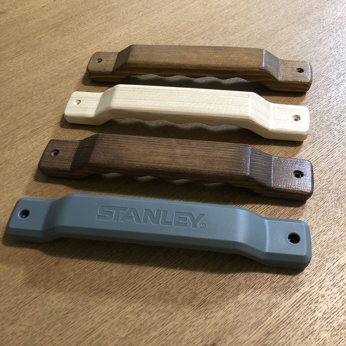 スタンレー STANLEY カスタム ウッド グリップ（ハンドメイド）ナチュラル　木製　ハンドル　木材　WOOD キャンプ ギア ジャグ_画像5