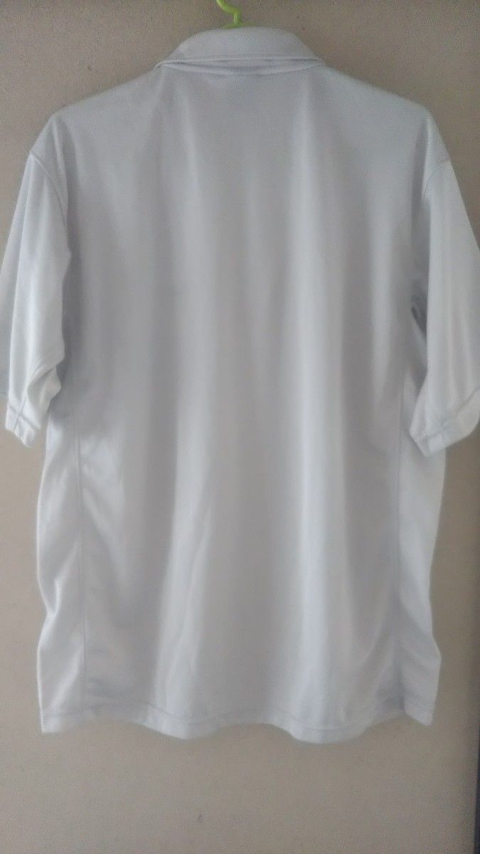 NIKE GOLF 半袖ジップシャツ  メンズS 薄グレー ナイキゴルフウェア 
