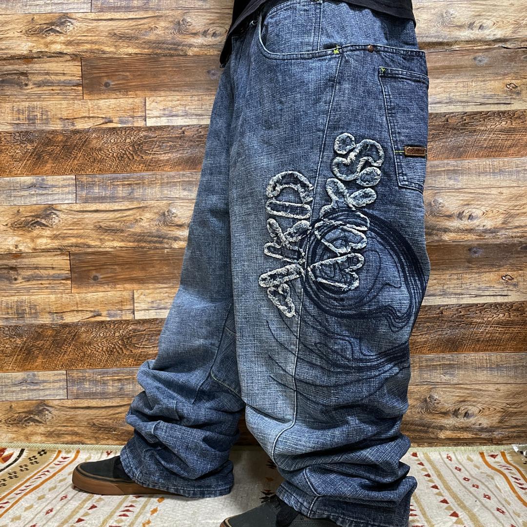 AKADEMIKS アカデミクス バギーデニム 極太 w36 ストリート b系 AKADEMIKS アカデミクス バギーデニム 極太 w36 ストリート b系