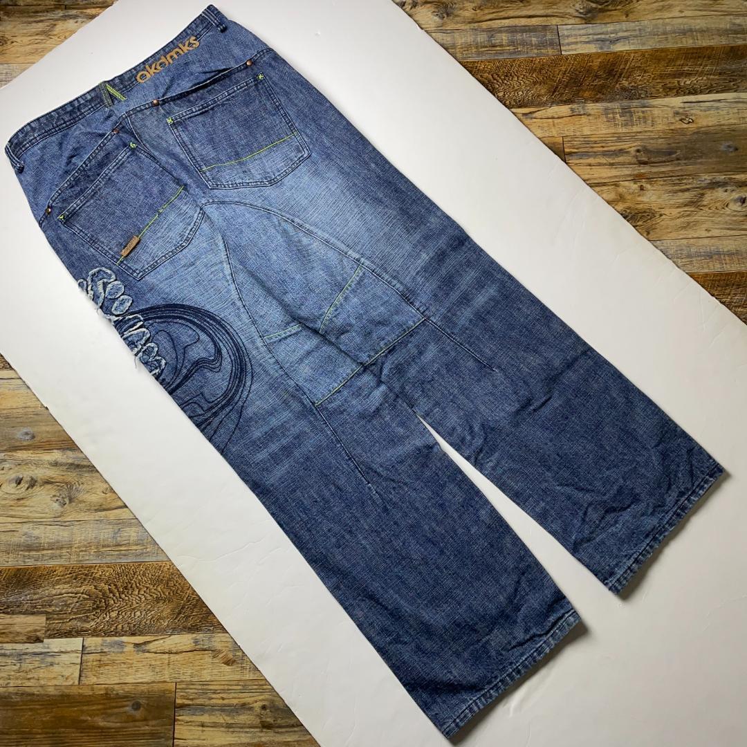 AKADEMIKS アカデミクス バギーデニム 極太 w36 ストリート b系 AKADEMIKS アカデミクス バギーデニム 極太 w36 ストリート b系