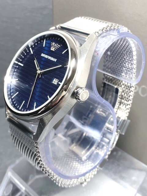 新品 EMPORIO ARMANI エンポリオアルマーニ MATTEO 正規品 腕時計 アナログ クオーツ 防水 カレンダー ステンレス 替えベルト付 プレゼントの画像3