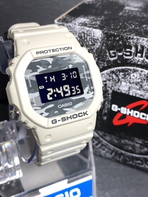 新品 CASIO カシオ 正規品 G-SHOCK ジーショック Gショック 腕時計 Dial Camo Utility 多機能腕時計 デジタル カモフラージュ スクエアの画像2