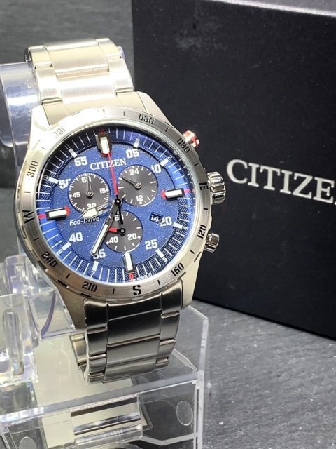 新品 日本未販売 海外モデル CITIZEN シチズン Eco-Drive エコドライブ ソーラー 腕時計 10気圧防水 パワーリザーブ機能 充電不足警告機能の画像4