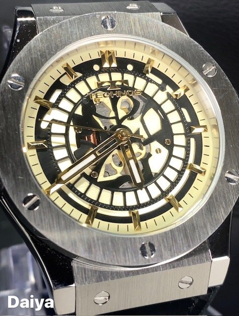 新品 腕時計 正規品 TECHNOS テクノス クオーツ アナログ腕時計 5気圧防水 ウレタンバンド シンプル ビジネス 3針 メンズ プレゼント_画像1