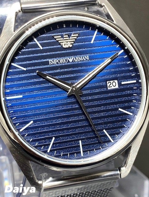 新品 EMPORIO ARMANI エンポリオアルマーニ MATTEO 正規品 腕時計 アナログ クオーツ 防水 カレンダー ステンレス 替えベルト付 プレゼントの画像1