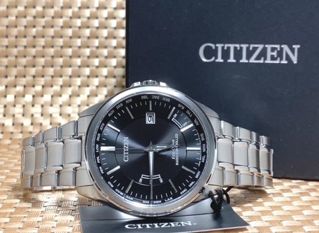 新品 腕時計 正規品 シチズン CITIZEN EcoDrive エコドライブ RADIO CONTROLLED クロノグラフ アナログ腕時計 ステンレス カレンダー 防水の画像5