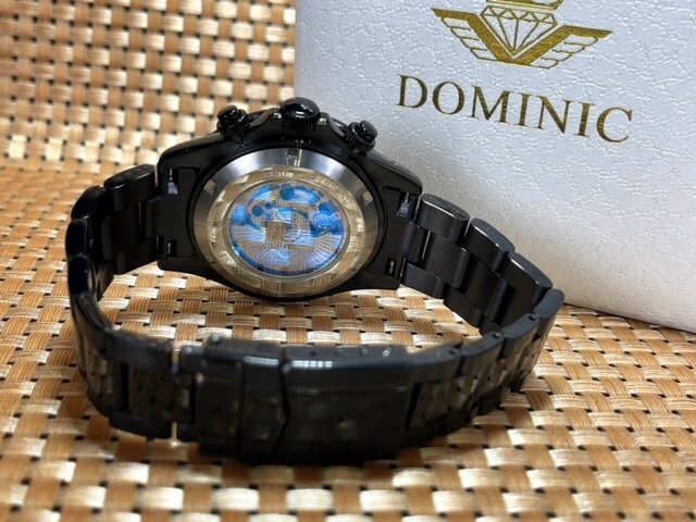 新品 正規品 ドミニク DOMINIC 自動巻き 腕時計 マルチファンクション プレゼント オートマティック カレンダー フルスケルトンの画像7