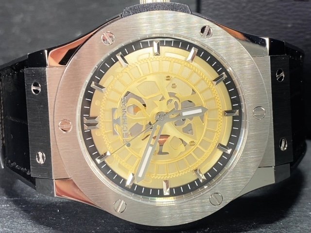 新品 腕時計 正規品 TECHNOS テクノス クオーツ アナログ腕時計 5気圧防水 ウレタンバンド シンプル シルバー 3針 メンズ プレゼントの画像6