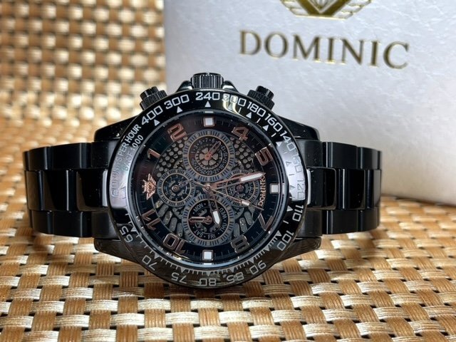 新品 正規品 ドミニク DOMINIC 自動巻き 腕時計 マルチファンクション プレゼント オートマティック カレンダー フルスケルトンの画像5