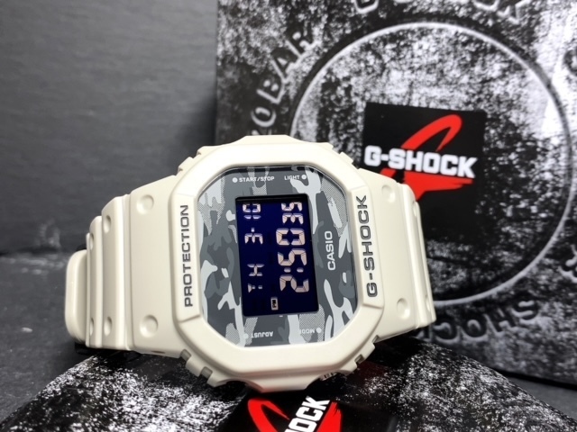 新品 CASIO カシオ 正規品 G-SHOCK ジーショック Gショック 腕時計 Dial Camo Utility 多機能腕時計 デジタル カモフラージュ スクエアの画像5
