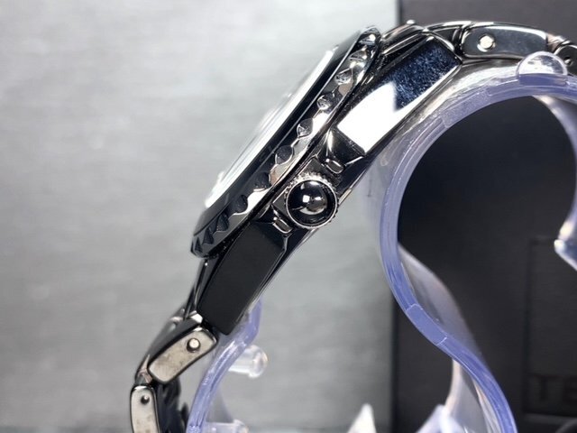 新品 テクノス TECHNOS 正規品 腕時計 アナログ腕時計 クオーツ セラミック 3気圧防水 カレンダー 3針 ビジネス ブラック 黒 プレゼントの画像5