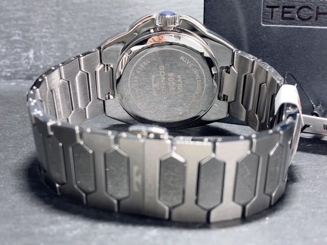 新品 テクノス TECHNOS 正規品 腕時計 アナログ腕時計 ソーラー ステンレス 3気圧防水 カレンダー シルバー ブラック メンズ プレゼントの画像8