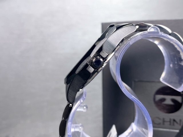  новый товар Tecnos TECHNOS стандартный товар наручные часы аналог наручные часы кварц нержавеющая сталь 3 атмосферное давление водонепроницаемый календарь бизнес черный мужской подарок 