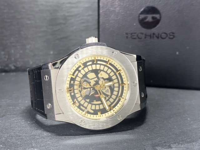 新品 腕時計 正規品 TECHNOS テクノス クオーツ アナログ腕時計 5気圧防水 ウレタンバンド シンプル ビジネス 3針 メンズ プレゼント_画像7