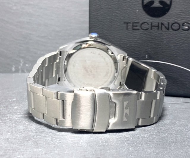 新品 TECHNOS テクノス 腕時計 正規品 アナログ腕時計 クオーツ ステンレス 10気圧防水 ビジネス シンプル ブラック メンズ プレゼントの画像7