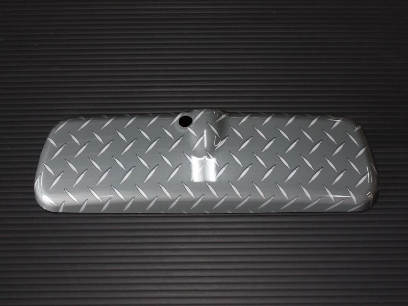 数量限定 \1スタート 新型ジムニーJB64 ルームミラーカバー 縞鋼板柄（縞板）の画像4