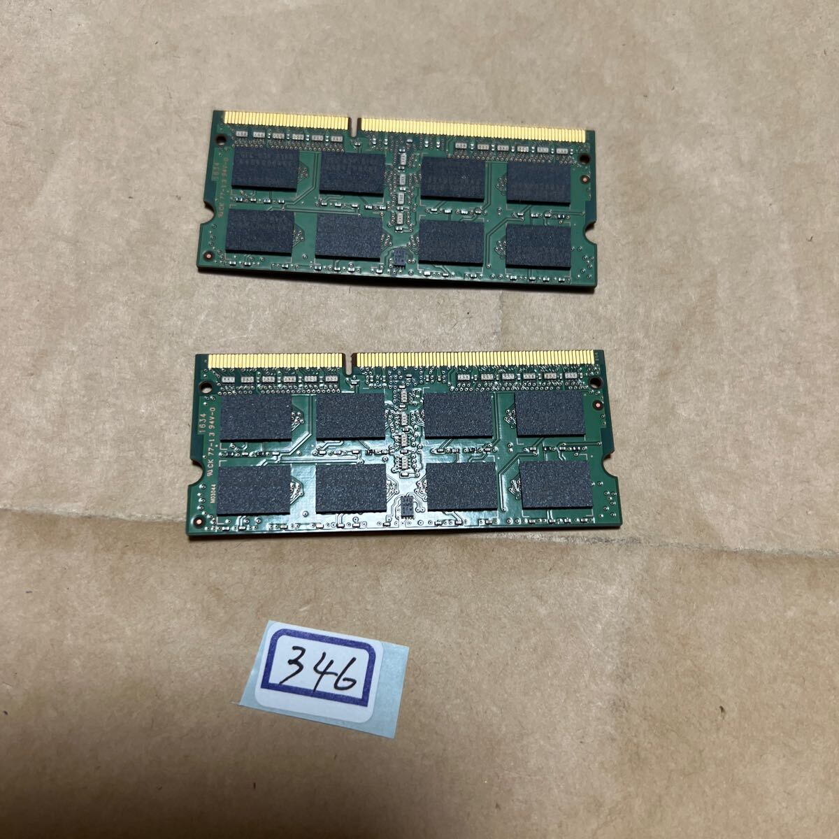 16GB #346# SAMSUNG 8GB 2Rx8 PC3L-12800S-11-13-F3 8GBx2枚=16GB の画像3