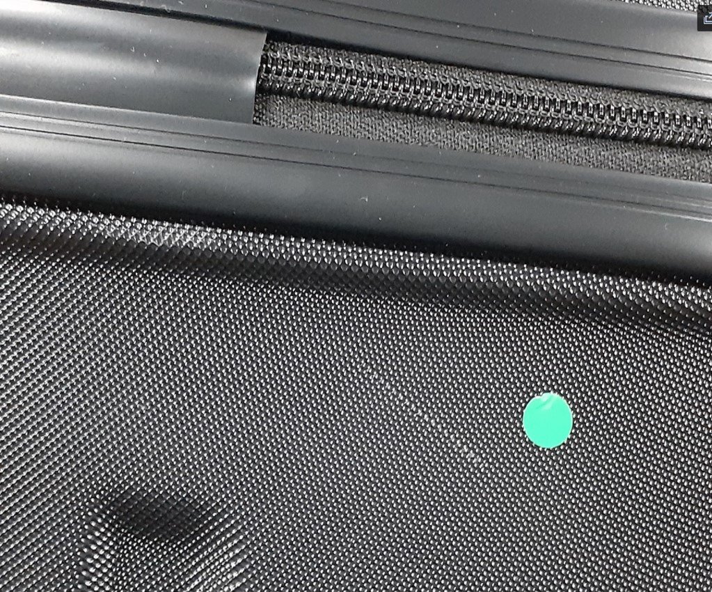 【訳あり品】スーツケース 大型 キャリーバッグ ケース 超軽量 [TY8098ファスナータイプ L] 　ブラック　TSAロック (W)［016］_白い小傷