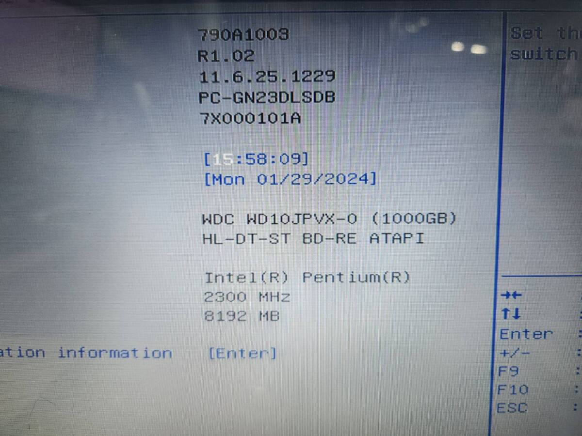 △USED HDD1TB メモリ8GB｜15.6型 ノートパソコン ブラック｜NEC LAVIE PC-GN23DLSDB CPU Pentiuｍ｜ ■O8579の画像3