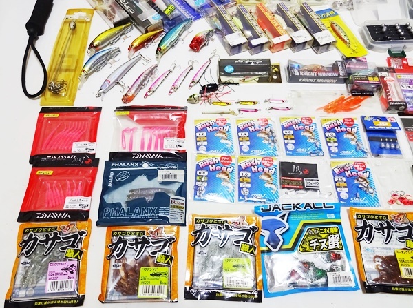 大量 ルアー セット 釣具 まとめて 常吉 ダイワ コアマン エコギア ジャッカル ジグヘッド 根魚 シーバス チニング アジング ライトゲームの画像2