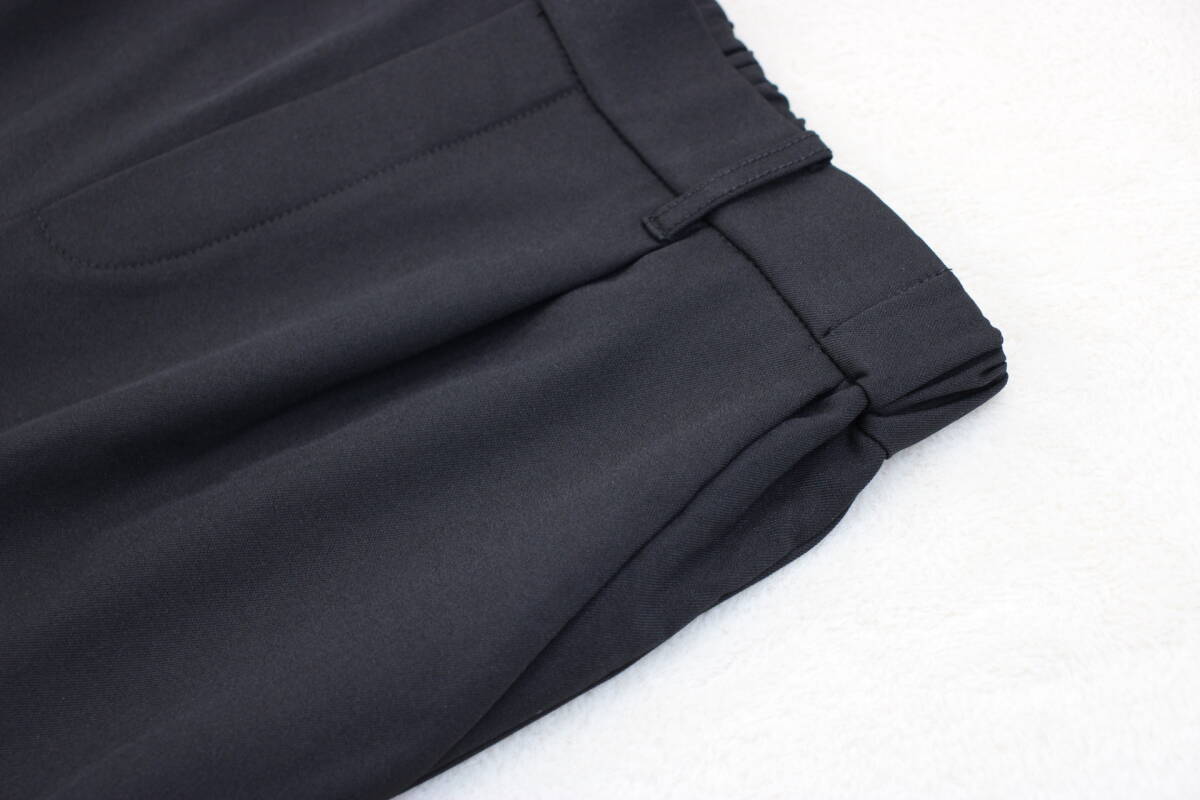 4-260 new goods waist rubber tapered pants black S size 