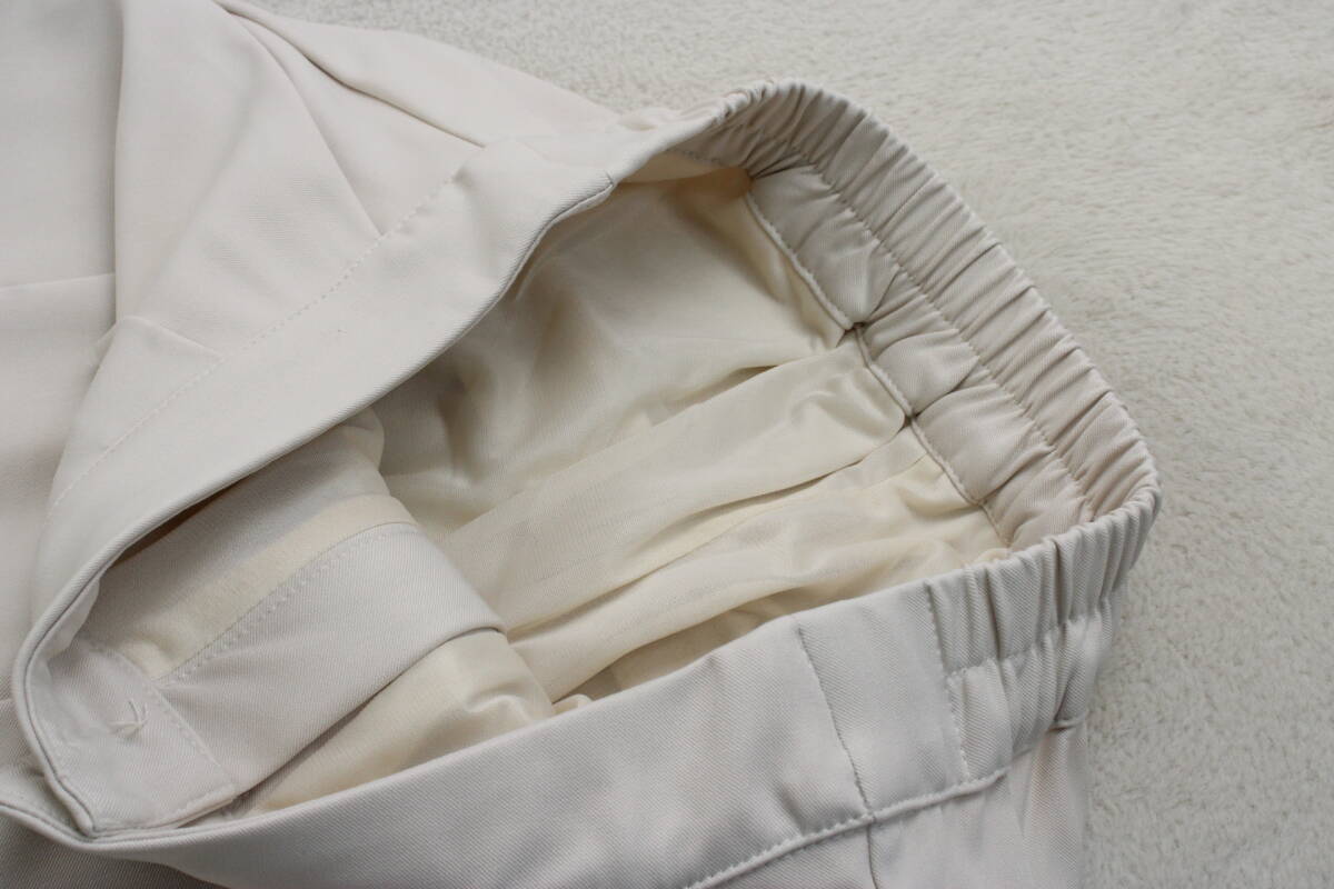 4-341 новый товар талия резина кромка переключатель брюки "теплый" белый F размер 