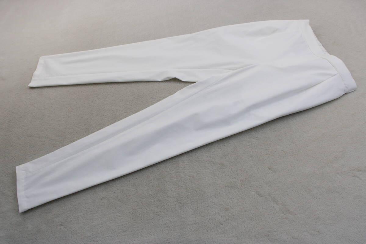 4-247 новый товар талия резина стрейч конические брюки белый M обычная цена Y18,700
