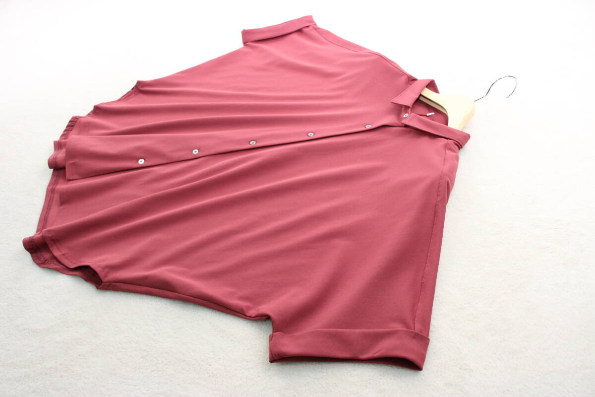 2-2036 новый товар весна предмет стрейч широкий блуза оттенок красного F размер 