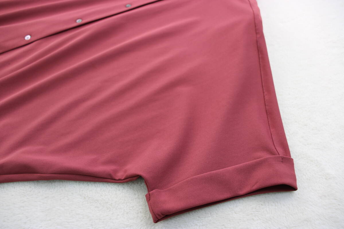 2-2036 новый товар весна предмет стрейч широкий блуза оттенок красного F размер 