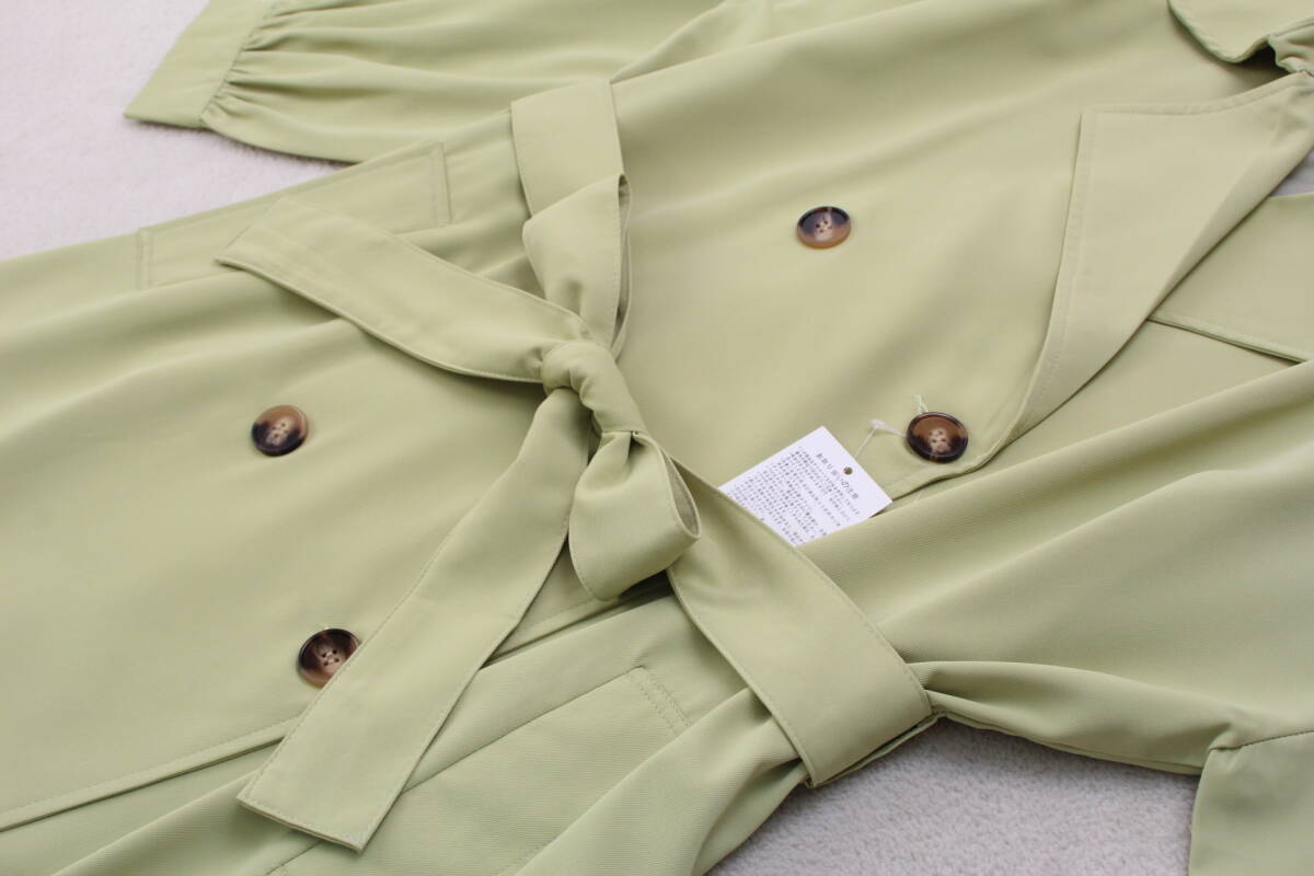 4-1171 новый товар весеннее пальто светло-зеленый M размер 