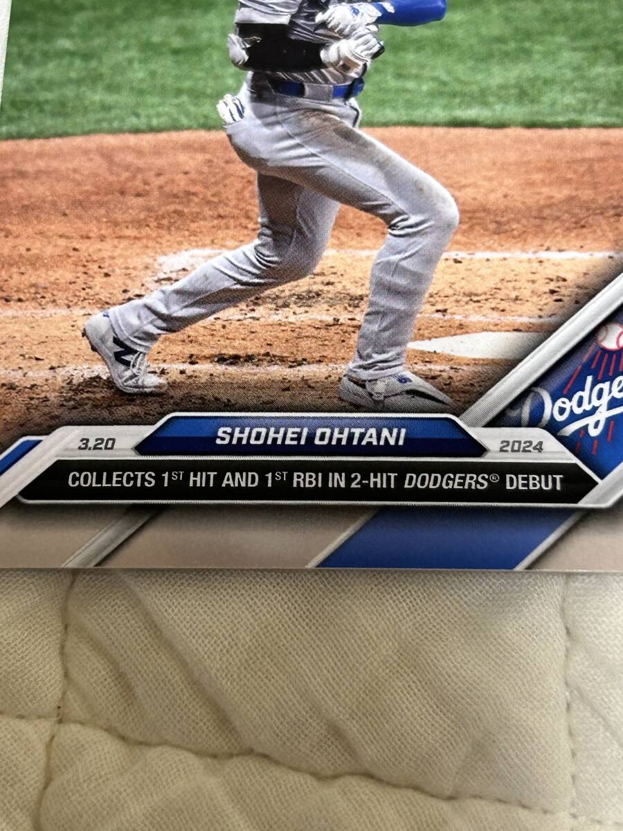 期間限定品 大谷翔平選手　ドジャース　デビュー 2024年3月20日 ソウルシリーズ　Shohei Ohtani - 2024 MLB TOPPS NOWTopps JP Card 1 