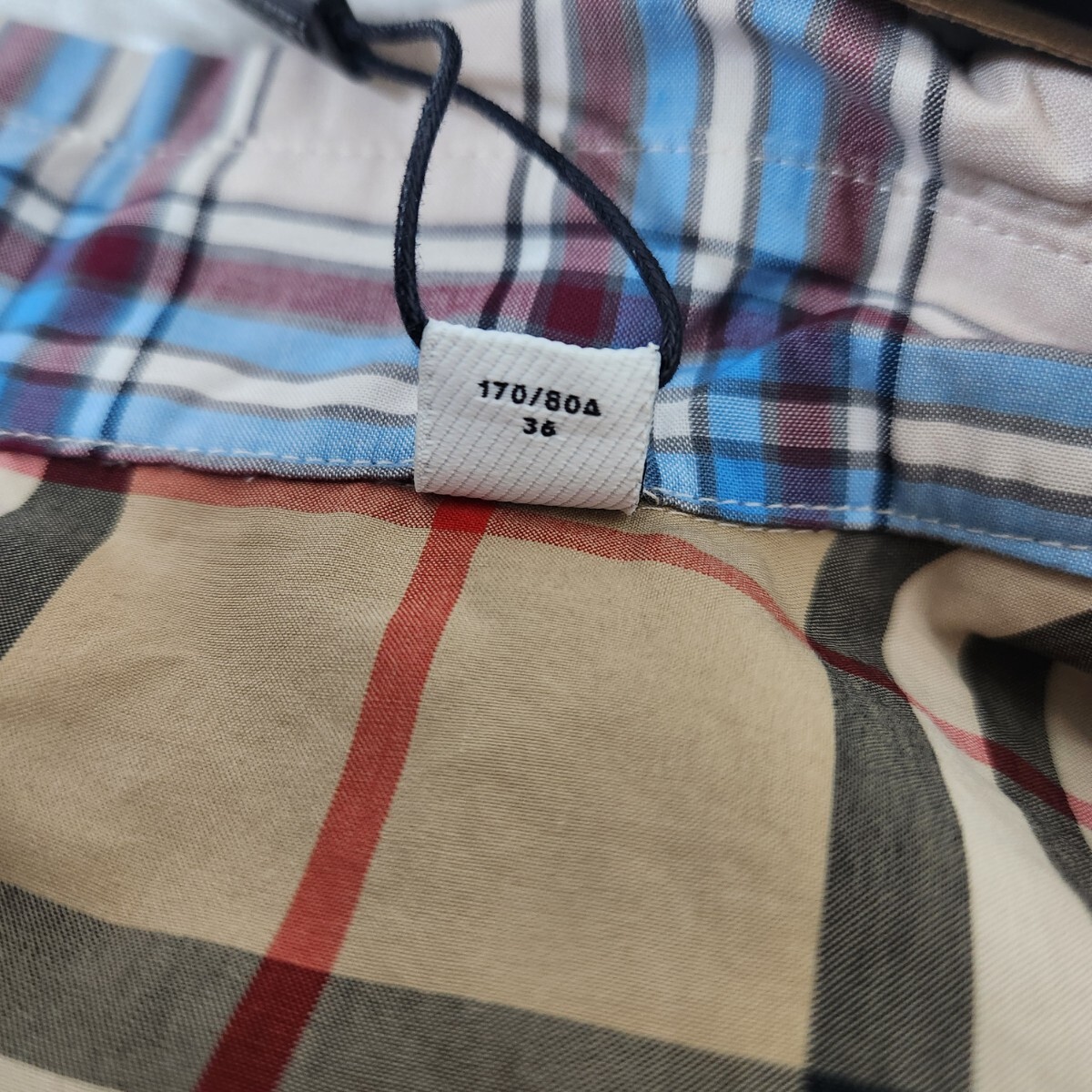 新品 未使用 BURBERRY バーバリー シャツ ノバチェック クレイジーパターン 切替 紙タグ オーバーサイズ 現行タグ メンズ レディース_画像9