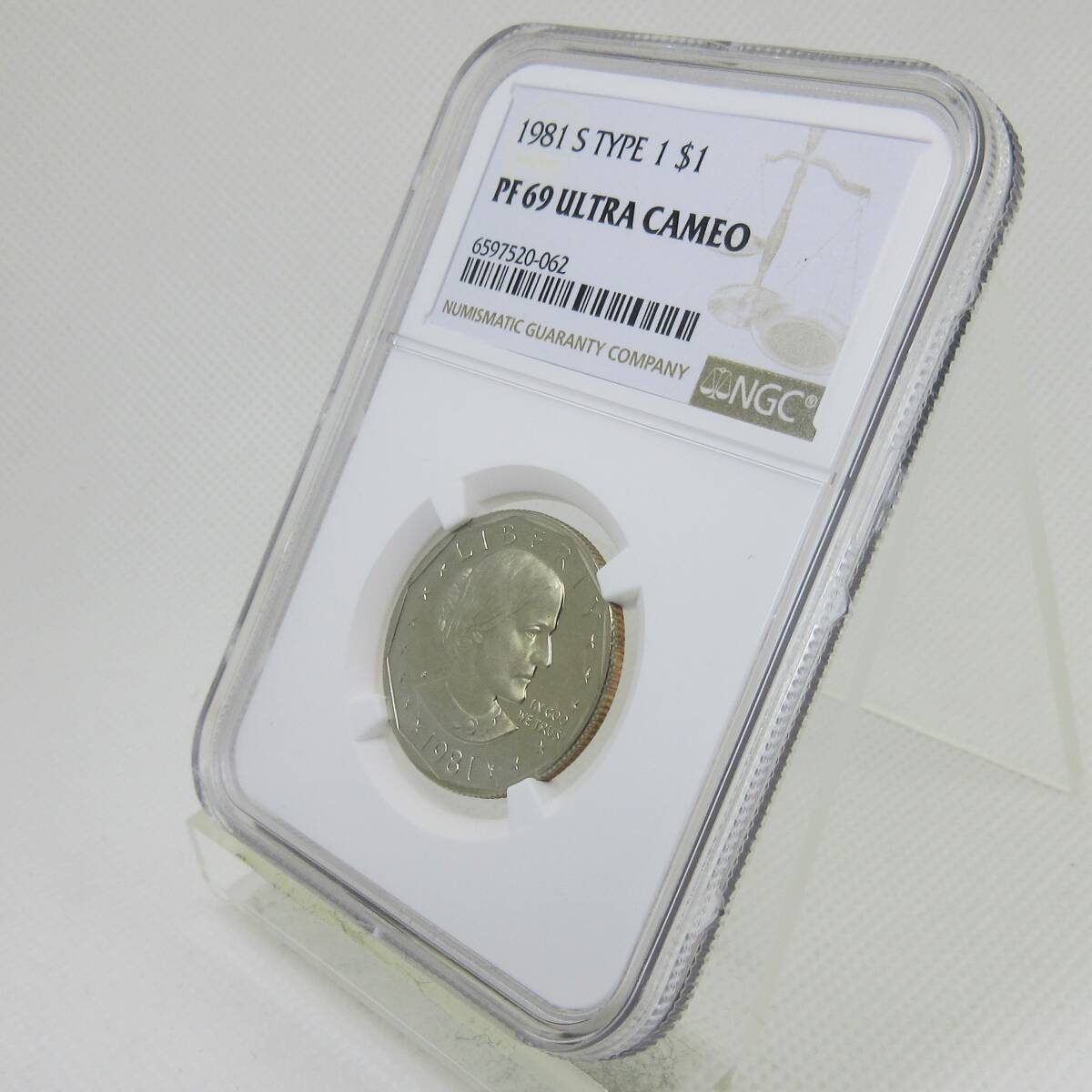 【1円スタート】 1981 アメリカ 1ドル 硬貨 プルーフ スーザン・B・アンソニー NGC PF69 UC モダンコイン アンティーク ゴールデンイーグル_画像7