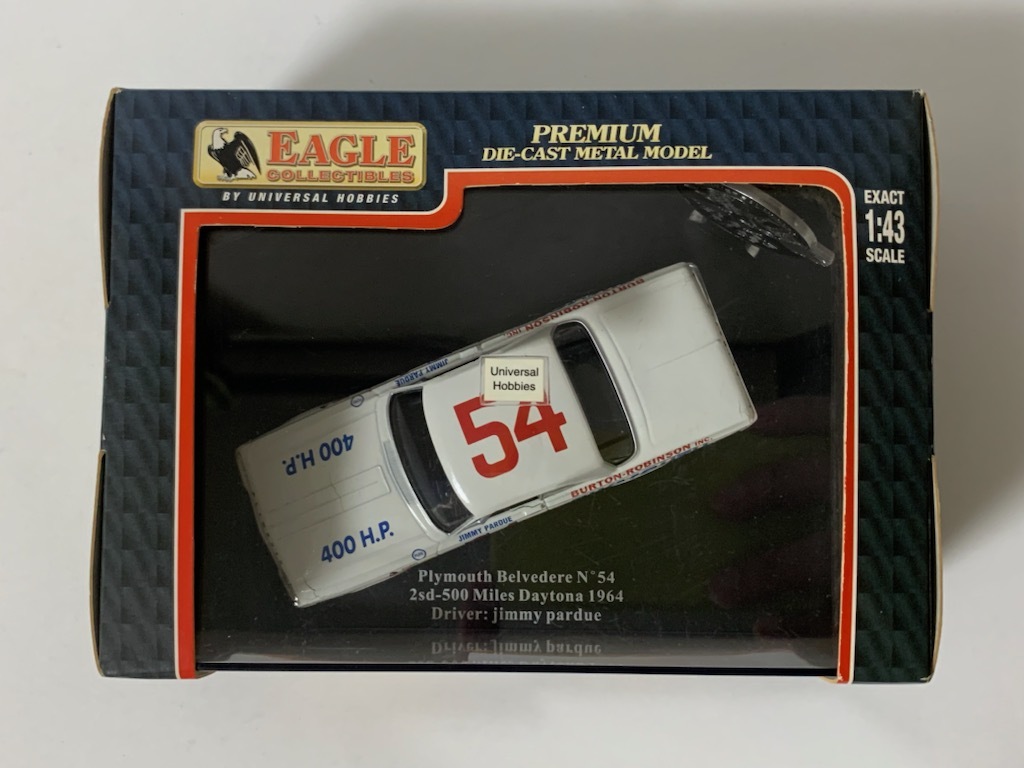 ☆EAGLE COLLECTIBLES【1964 Plymouth Belvedere #54】 MOPAR/モパー/プリムス/ベルベデア/Dodge/ダッジ 1/43（ジャンク扱い）☆の画像3