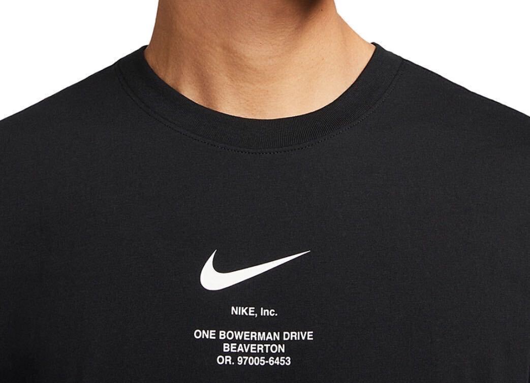 【新品 正規品】ナイキ NIKE SWOOSH Tシャツ 半袖 XL カットソー 黒 ブラック ビックスウッシュ 送料全国一律230円の画像2