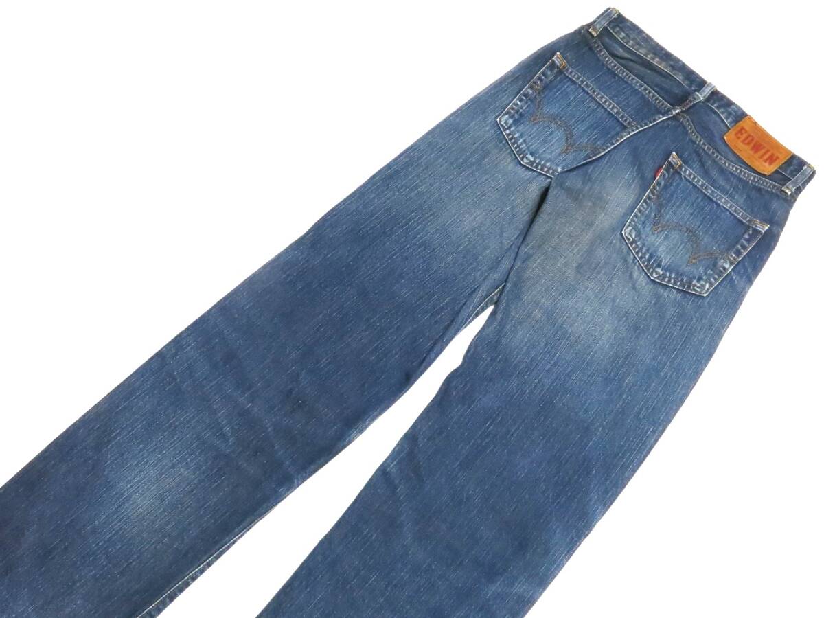 Сделано в Японии Эдвин Эдвин Джинсовые штаны 503Z NO HEMNING (Цепное стежок) W28 (W фактический размер около 86 см) L33 (Выставка № 1128)