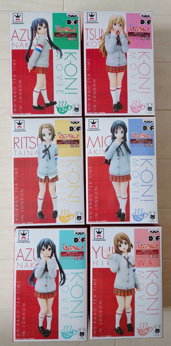  фильм K-ON! K-On! DXF фигурка ~HTT GRAY STYLE~ все 6 вида комплект Hirasawa Yui Nakano Azusa Akiyama Mio Tainaka Ritsu Kotobuki Tsumugi 