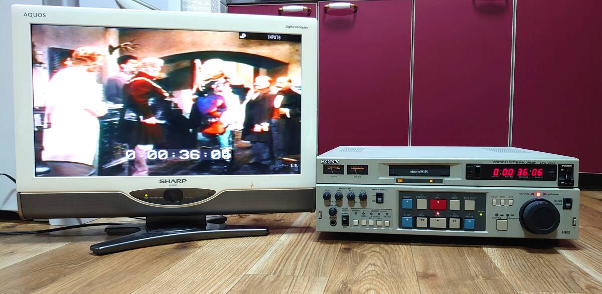 ★【中古/動作品 】★ SONY EVO-9850【 ビデオカセットレコーダー/Hi8/再生確認済み】の画像3