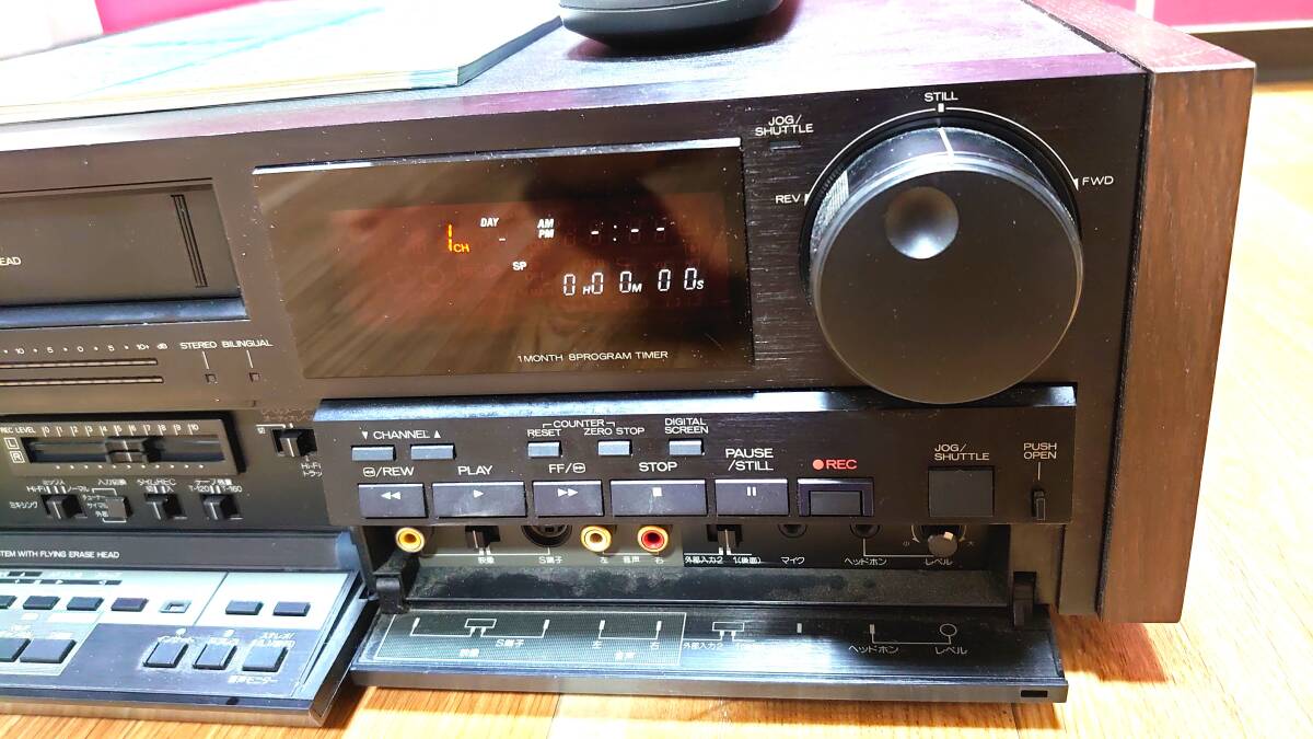 MITSUBISHI S-VHS ビデオデッキ HV-V36 ジャンク 部品取りの画像4