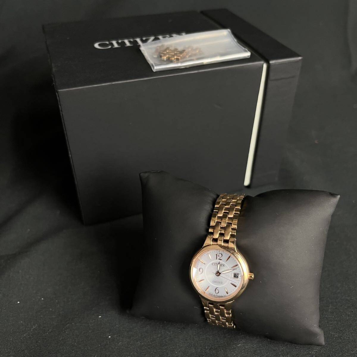 CITIZEN EXCEED シチズン エクシード レディース腕時計 ラメ文字盤 ゴールド