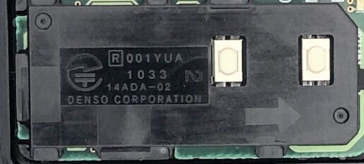 初期化済トヨタ純正 スマートキー2ボタン ノーカットキー付き プリウスアクア 基盤番号271451-5300 新品電池サービス⑯の画像3