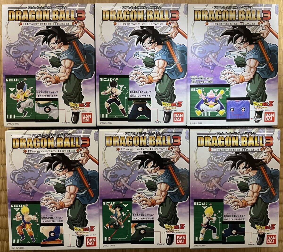  Dragon Ball Magne tik модель все 18 вид нераспечатанный окраска завершено передвижной фигурка с магнитом . Monkey King super носорог ya человек Bandai 