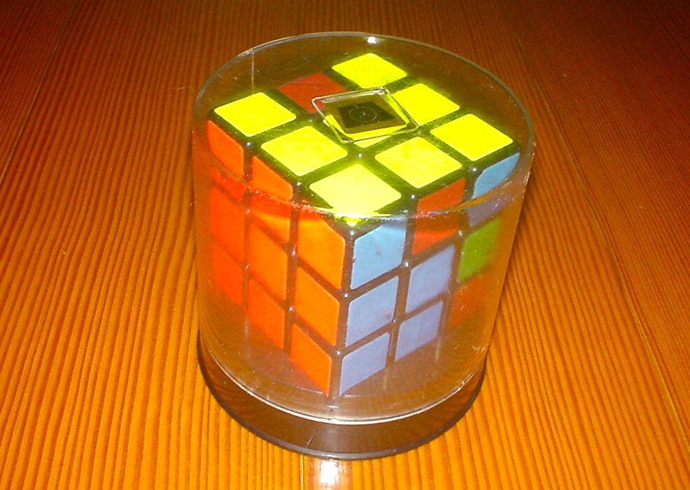 Rubik's Cube solid puzzle 3X3 case attaching secondhand goods 