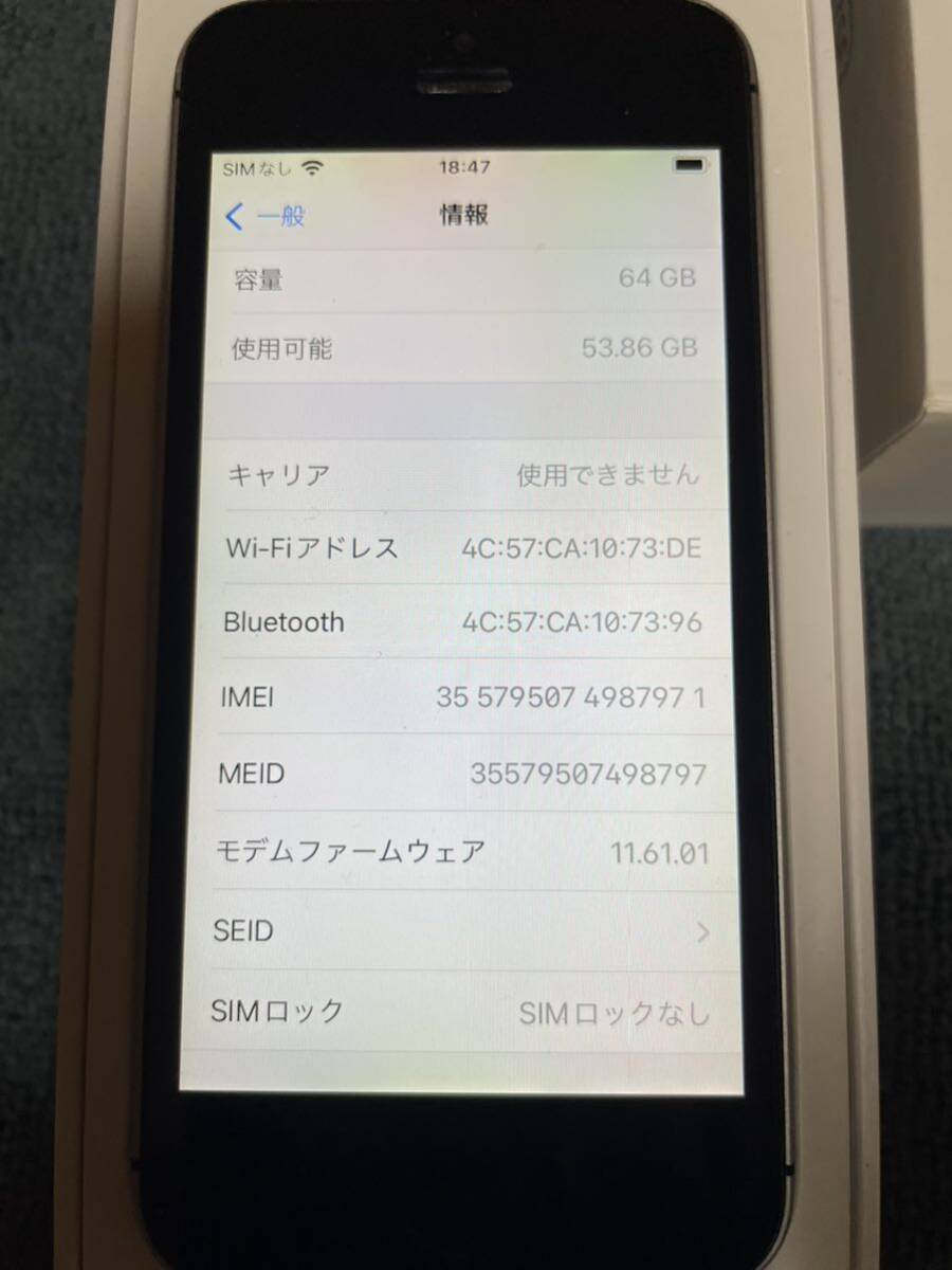 iPhoneSE 第1世代　64GB SIMロック解除済 _画像7