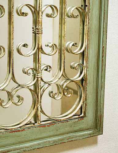 輸入家具 シャルル ミラー パネル コベントガーデン Covent アーチ 窓 アンティーク シャビーシック フレンチ 鏡 壁飾り BG-47の画像4