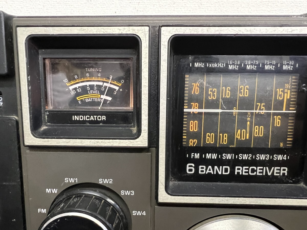 ラジオ音出し確認済み！National 6バンド ラジオカセットレコーダー RQ-585 ナショナル ラジカセの画像2