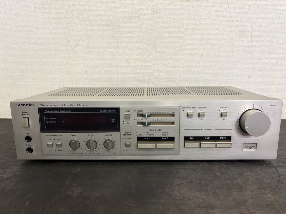 動作確認済み！Technics テクニクス SU-V55 プリメインアンプ 発売当時価格54,000円 1982年発売 音響機器 オーディオの画像1