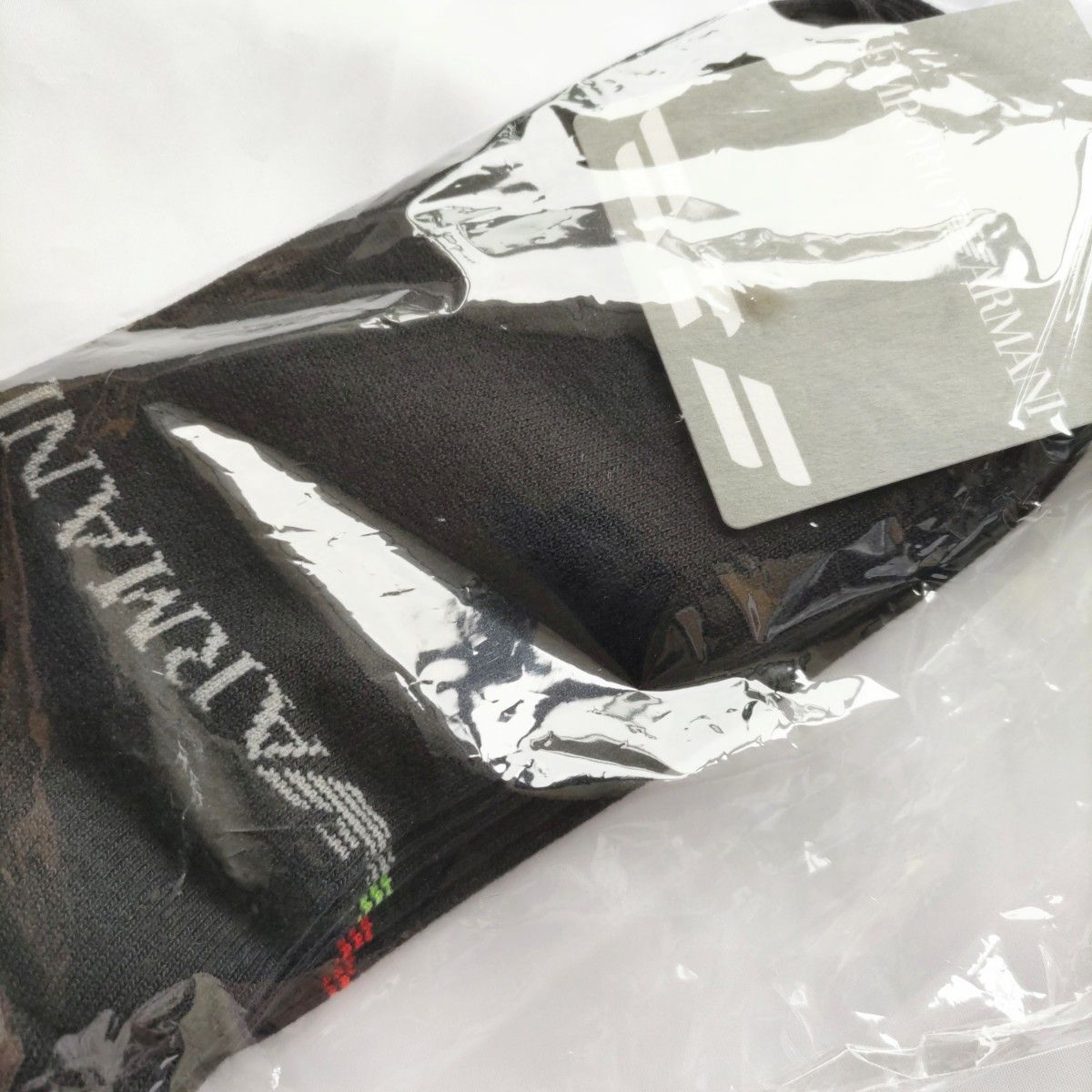 EMPORIO ARMANI スニーカーソックス ３足セット EAロゴ 正規ライセンス品 メンズ 靴下 男性【新品未使用】